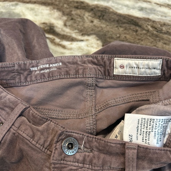 AG Adriano Goldschmied x Anthropologie Stevie  Jeans 27R - Picture 2 of 4